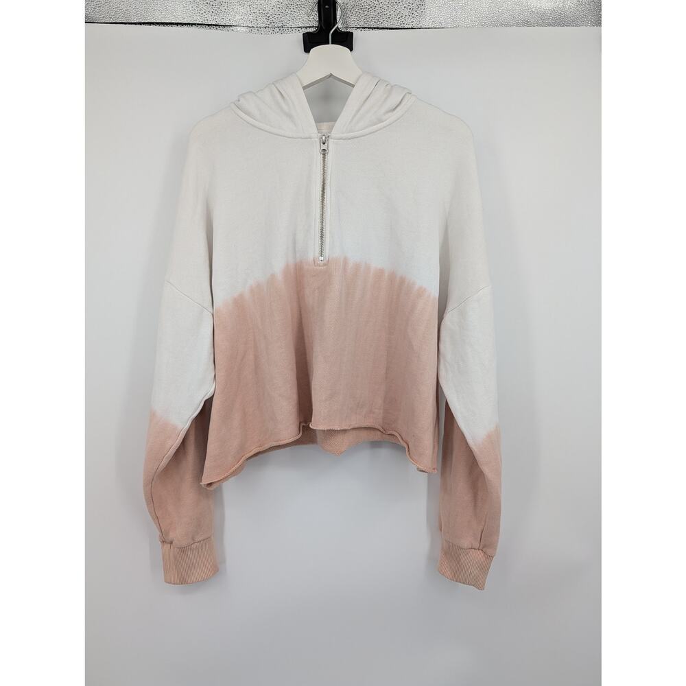 Aerie Long Sleeve Hooded 1/4 Zip Women's XL Ombre Comfort Errands Oversized Crop